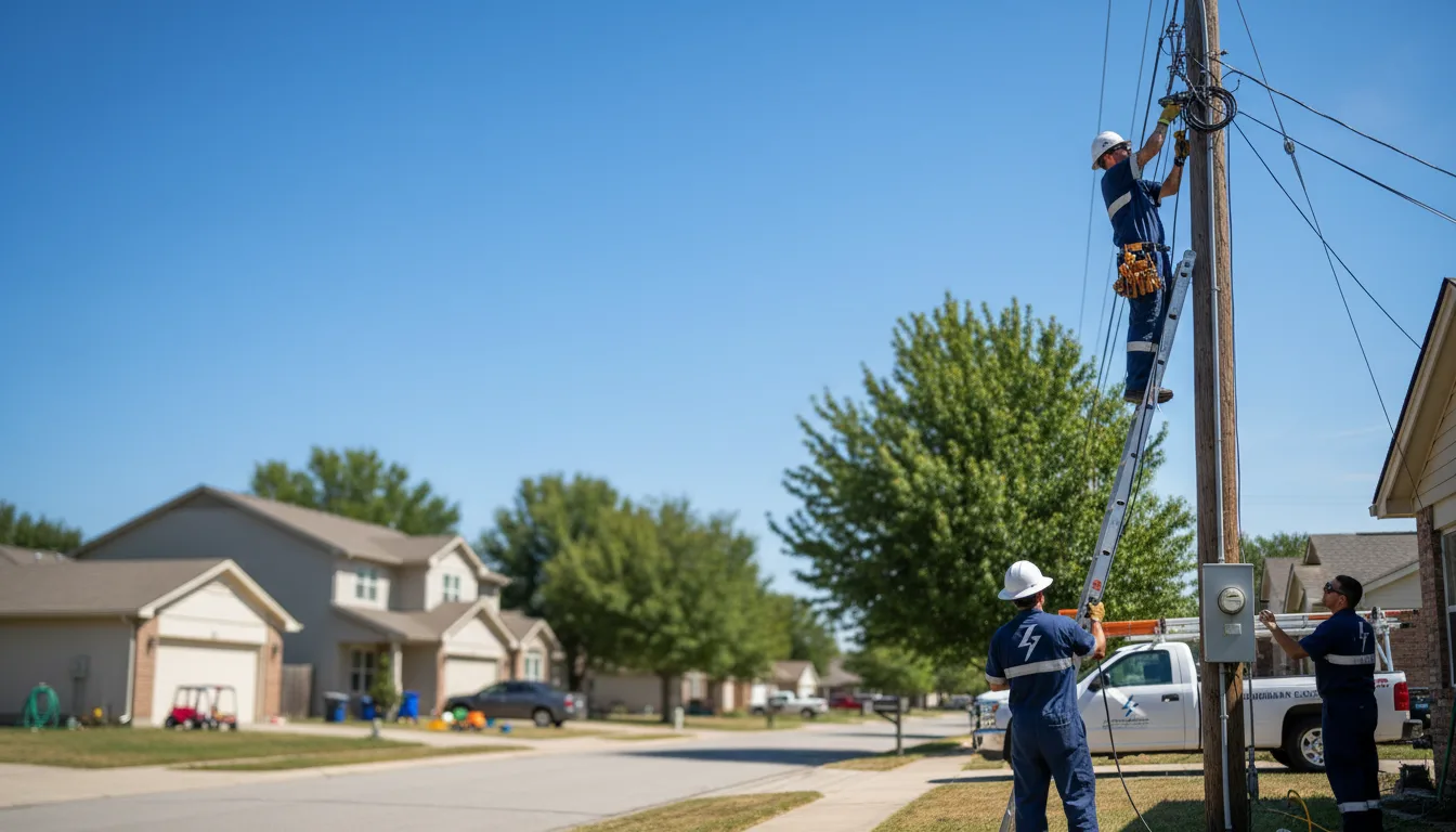Residential electrician providing installation services in Vanndale, AR